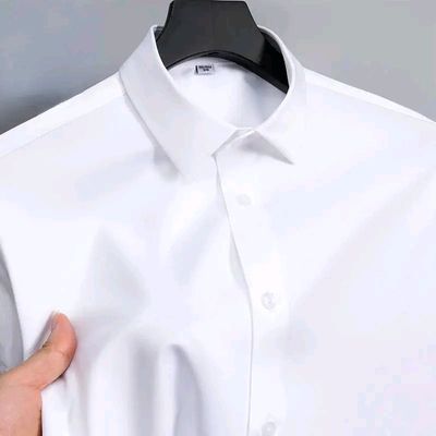 Micro stitch shirt- White (Premium)_img_1