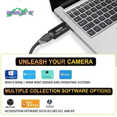 Video Capture Card 1080P Hdmi To Usb Usb 3.0 Video Capture Device Audio Video Recording for Streaming Phone Game Camera Live Stream Broadcast  hdmi capture_img_2