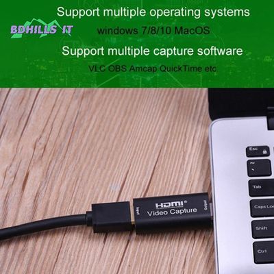 Video Capture Card 1080P Hdmi To Usb Usb 3.0 Video Capture Device Audio Video Recording for Streaming Phone Game Camera Live Stream Broadcast  hdmi capture_img_4