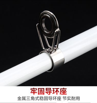 High-Performance 3.6m/12ft Premium Fishing Rod with Glossy White Finish - Carbon and Glass Fiber Build_img_6