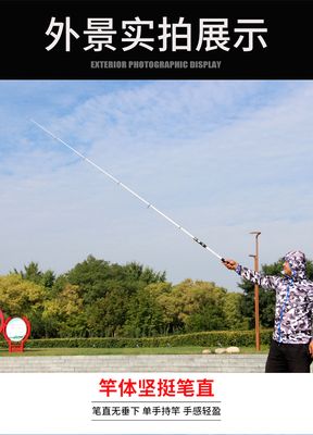 High-Performance 3.6m/12ft Premium Fishing Rod with Glossy White Finish - Carbon and Glass Fiber Build_img_11