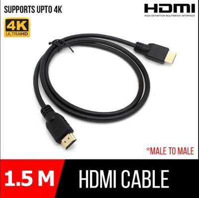 1.5m High-Definition HDMI Cable for Monitor, PC, Laptop, Projector, and TV - 4K Support_img_0
