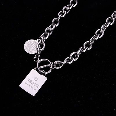 Punk Grace Necklace – Edgy Layered Chain Choker_img_3