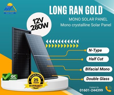 Long Ran Gold Mono 280W N-type Solar Panel_img_1