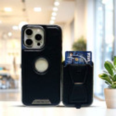 RMBMAX Premium PU leather Magsafe hard case with magnetic card holder Case For Iphone_img_1