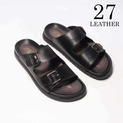 Elano Premium Leather Sandal(Black)_img_1