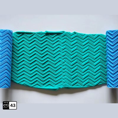 Chevron Texture Roller for Cookie, Chocolate, Fondant & Clay – Pattern Roller_img_0