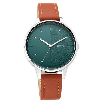 TITAN Women’s Leather Strap Analog Watch - 2648SL01_img_0