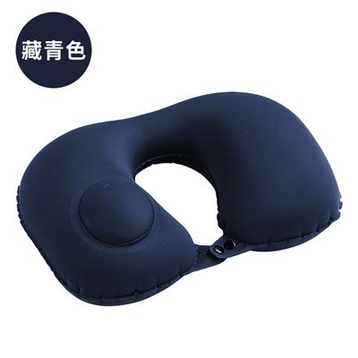 Pressing inflatable Neck Pillow Push Button Pillow Travel Pillow_img_15
