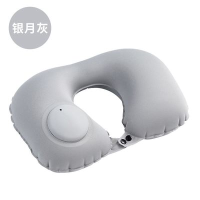 Pressing inflatable Neck Pillow Push Button Pillow Travel Pillow_img_16