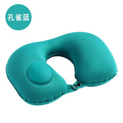 Pressing inflatable Neck Pillow Push Button Pillow Travel Pillow_img_17