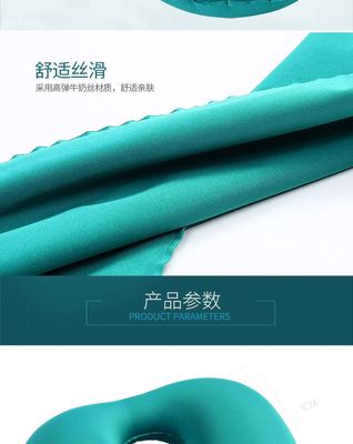Pressing inflatable Neck Pillow Push Button Pillow Travel Pillow_img_4