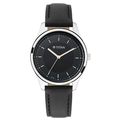 TITAN Women’s Leather Strap Analog Watch - 2639SL01_img_0