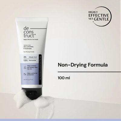 Deconstruct Oil Control Face Wash 1% Niacinamide With 0.5% Salicylic Acid (100 ml)_img_3