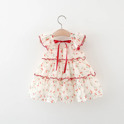 Baby Girls Summer Cherry Blossom Party Dress (6 to 36 months)_img_3