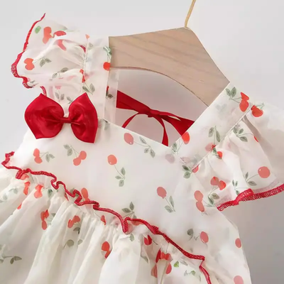 Baby Girls Summer Cherry Blossom Party Dress (6 to 36 months)_img_4
