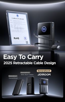JOYROOM JR-PR1 10000mAh 22.5W Retractable Power Bank_img_6