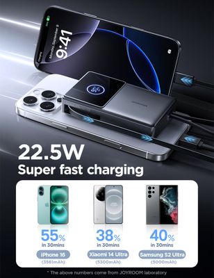 JOYROOM JR-PR1 10000mAh 22.5W Retractable Power Bank_img_10