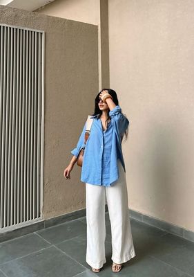 Ladies formal solid shirt_img_5