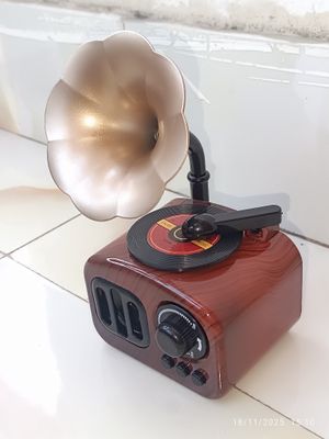 Vintage Mini Gramophone Showpiece – Classic Table Décor_img_1