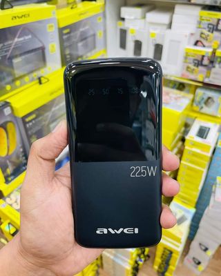 Awei P10K 3 in 1 10000mAh With 2USB &1 Type C Outputs 22.5W Fast charge Portable Power Bank_img_0