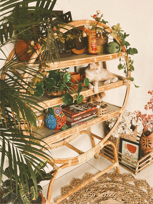 Rattan Made Round Shelf_img_1