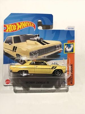 Hot Wheels '64 Chevy Chevelle SS die-cast car, part of the "Muscle Mania" series (2/5 in the series)._img_2