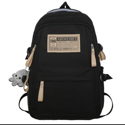 Aesthetic Large Capacity Cute Backpack (Black)_img_0