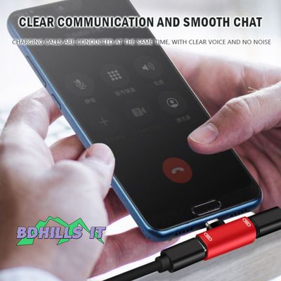 2 in1 Dual USB-C Type C Splitter Adapter to Charger and Headphone For Android US Alliance_img_0