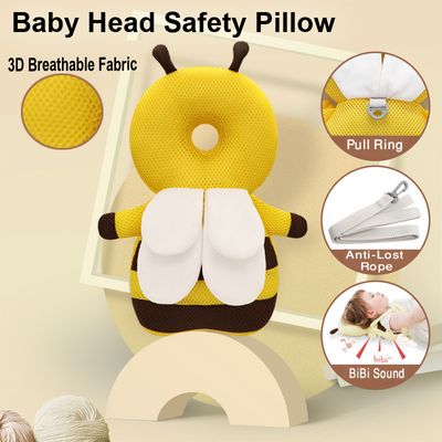 Anti fall baby head safety pillow with anti-lost strap and Sound_img_0