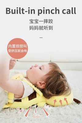 Anti fall baby head safety pillow with anti-lost strap and Sound_img_9
