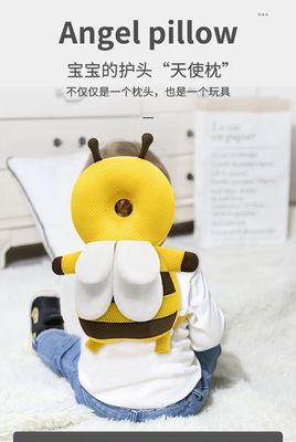 Anti fall baby head safety pillow with anti-lost strap and Sound_img_15