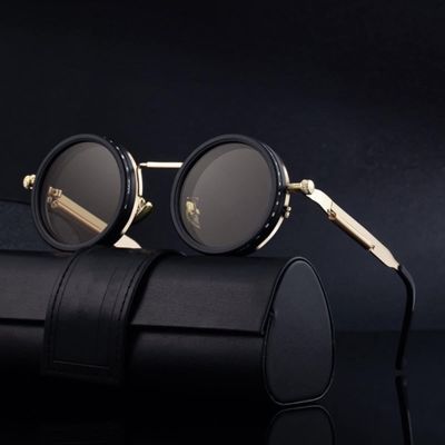New Arrive 1-9 Adjustable Sunglasses Moonglass-Nd Filter Lenses Adjustable Tint Rounded Polarized Sunglasses_img_1