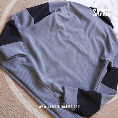 Grey Black - Full Sleeve Zipper Sweatshirt_img_3