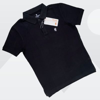 Red Tape Men's Black Polo T-shirt_img_1