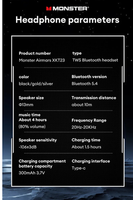 Monster XKT23  Earbuds – Music & Gaming Mode_img_6