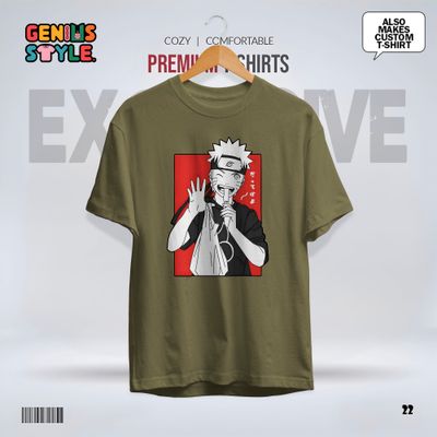 Hello From Naruto Drop Shoulder T-shirt - 22_img_4