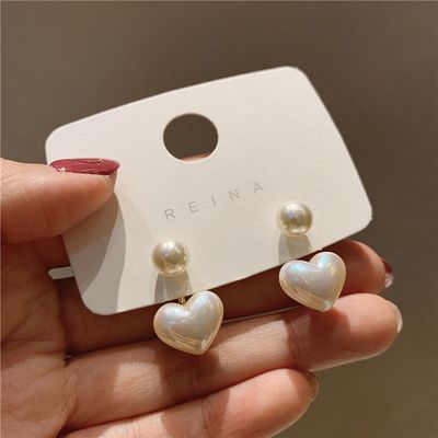 Heart stud earring 🖤 buy one get one_img_2