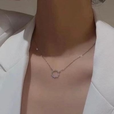 stone round silver chain 🤍_img_0