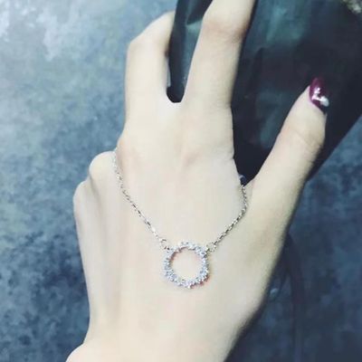 stone round silver chain 🤍_img_1