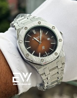 AP CHAIN QUARTZ BROWN DIAL SILVER BODAY_img_2