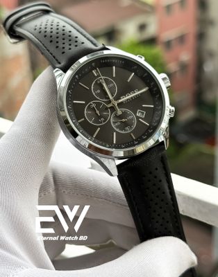 BOSS 3 CHRONO BLACK DIAL BLACK BODY SILVER CASE_img_0