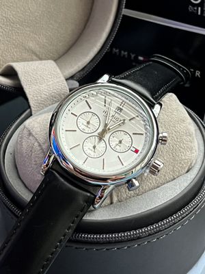 Tommy Hilfiger Black Belt White Dial With Free Silicone Strap AA Grade_img_0