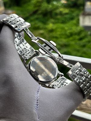 Emporio Armani White Dial Brown Belt With Free Chain Combo AA Grade_img_3