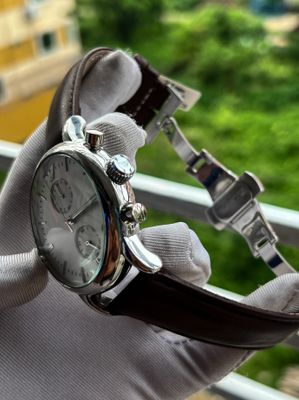 Emporio Armani White Dial Brown Belt With Free Chain Combo AA Grade_img_4