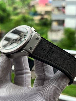 Hublot Big Bang Gray Belt Silver Case Gray Dial AA Grade_img_2