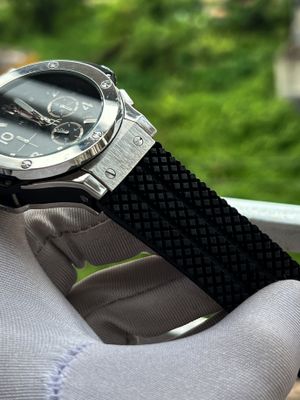 Hublot Big Bang Black Belt Silver Case Semi AAA Grade_img_2