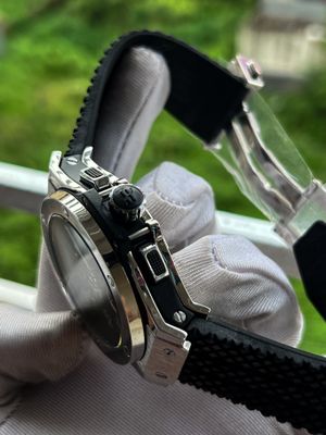 Hublot Big Bang Black Belt Silver Case Semi AAA Grade_img_3
