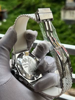 Hublot Big Bang White Dial Silver Case White Silicone Belt Semi AAA Grade Quality_img_2