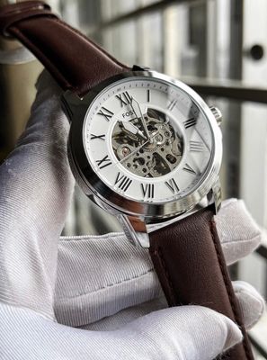 Fossil Brown Belt White Dial Automatic First Grade_img_0